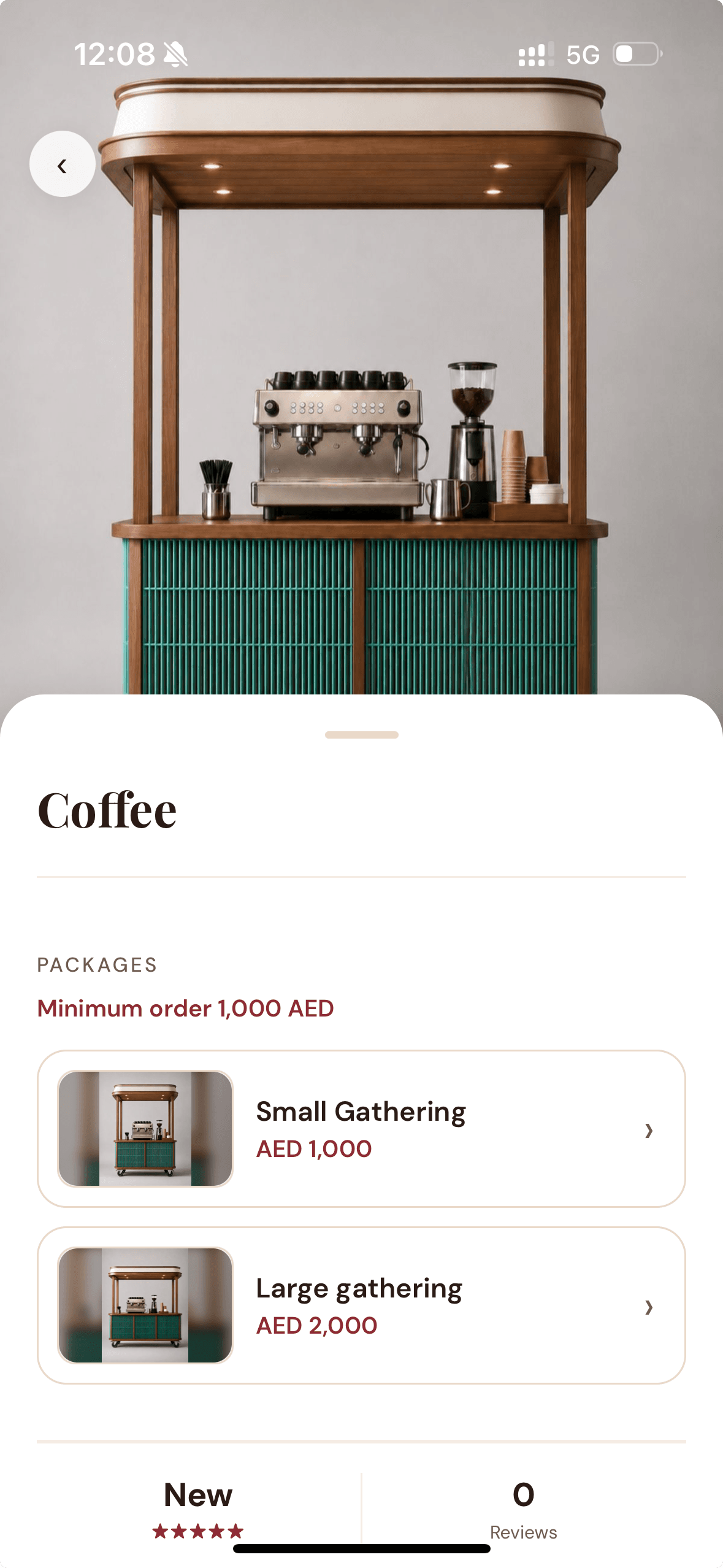 Browsing vendors